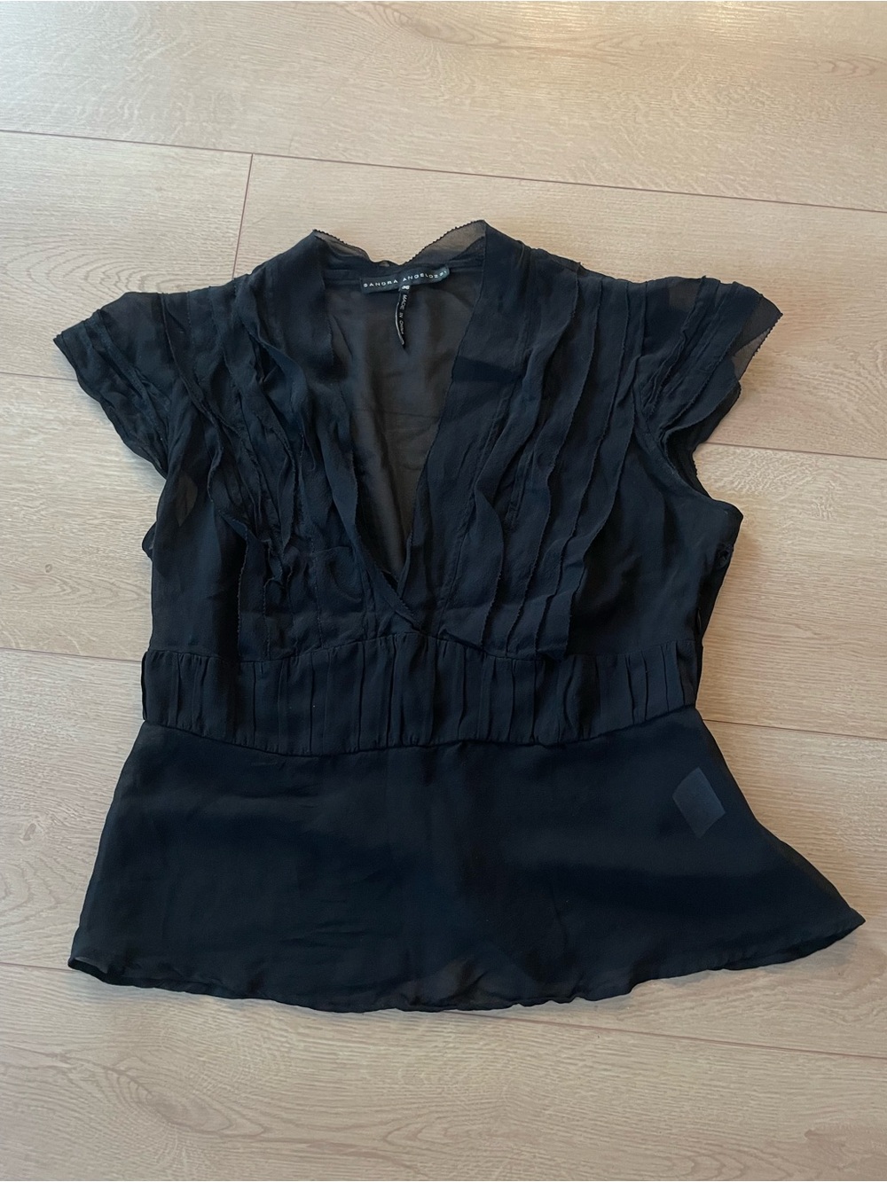Vintage Pleated Blouse